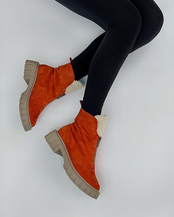 Фото: Зимние ботинки с зипером. Купить со скидкой 38%.